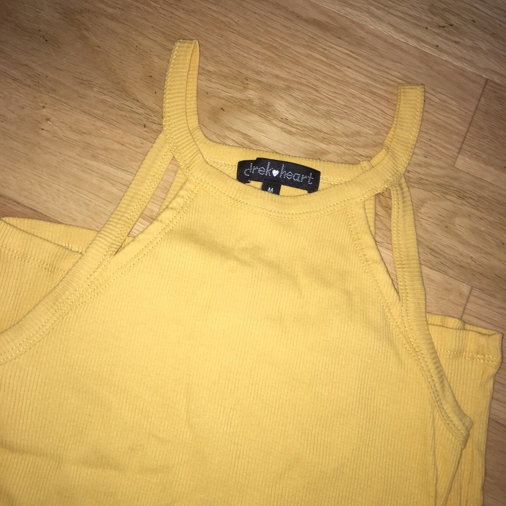 Yellow Ribbed Dress